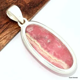Pendentif Rhodochrosite grade AAA oval - Pendentifs pierres naturelles