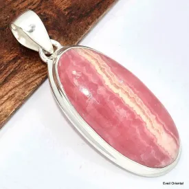 Pendentif Rhodochrosite grade AAA oval - Pendentifs pierres naturelles