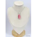 Pendentif Rhodochrosite grade AAA oval - Pendentifs pierres naturelles