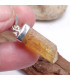 Pendentif en Topaze jaune impériale bâtonnet Pendentifs pierres naturelles KC41