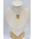 Pendentif en Topaze jaune impériale bâtonnet Pendentifs pierres naturelles KC41