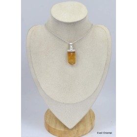 Pendentif en Topaze jaune impériale bâtonnet Pendentifs pierres naturelles KC41