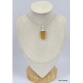 Pendentif en Topaze jaune impériale bâtonnet Pendentifs pierres naturelles KC41