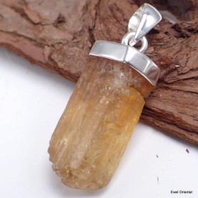 Pendentif en Topaze jaune impériale bâtonnet Pendentifs pierres naturelles KC41