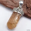 Pendentif en Topaze jaune impériale motifs boules - Pendentifs pierres naturelles