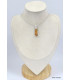 Pendentif en Topaze jaune impériale serti clos Pendentifs pierres naturelles KC41.2