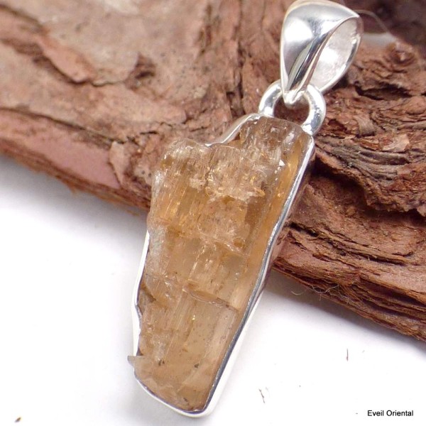 Pendentif authentique Topaze impériale Pendentifs pierres naturelles KC41.3