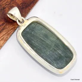 Pendentif Jade Néphrite rectangulaire - Bijoux en Jade vert Néphrite