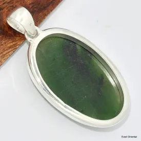 Pendentif Jade Néphrite oval - Pendentifs pierres naturelles