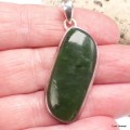 Pendentif en Jade Néphrite forme libre Bijoux en Jade CZ10.1
