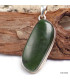 Pendentif en Jade Néphrite forme libre Bijoux en Jade CZ10.1