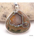 Pendentif Rhyolite forme goutte Pendentifs pierres naturelles CZ73.3