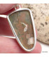 Pendentif argent Ryolite forme écusson Pendentifs pierres naturelles CZ73.1