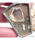 Rhyolite pendentif argent forme blason Pendentifs pierres naturelles CZ73