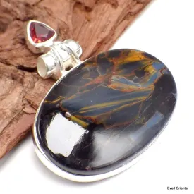 Somptueux pendentif Pietersite et Grenat - Pendentifs pierres naturelles
