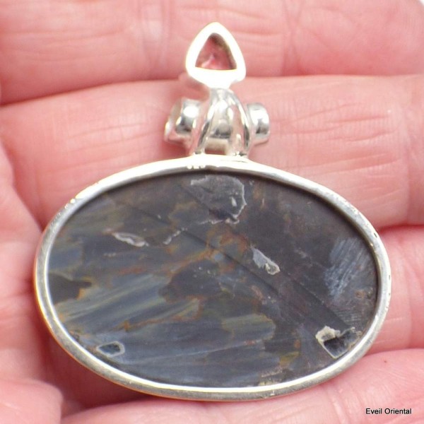 Somptueux pendentif Pietersite et Grenat Pendentifs pierres naturelles KC42