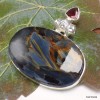 Somptueux pendentif Pietersite et Grenat Pendentifs pierres naturelles KC42