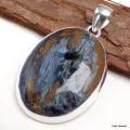 Etonnant pendentif argent et Pietersite - Pendentifs pierres naturelles