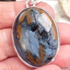 Etonnant pendentif argent et Pietersite Pendentifs pierres naturelles KC42.1