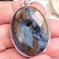 Etonnant pendentif argent et Pietersite - Pendentifs pierres naturelles