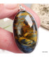 Flamboyant pendentif argent et Pietersite Pendentifs pierres naturelles KC42.2