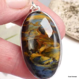 Flamboyant pendentif argent et Pietersite - Pendentifs pierres naturelles