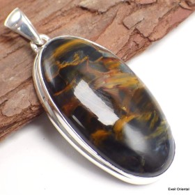 Flamboyant pendentif argent et Pietersite Pendentifs pierres naturelles KC42.2