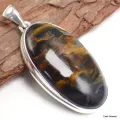Flamboyant pendentif argent et Pietersite - Pendentifs pierres naturelles