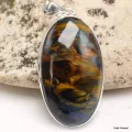 Flamboyant pendentif argent et Pietersite - Pendentifs pierres naturelles