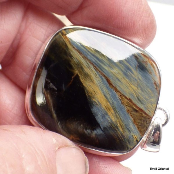 Pendentif Pietersite rectangulaire Pendentifs pierres naturelles KC42.3