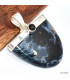 Pendentif Pietersite semi-oval et grenat Pendentifs pierres naturelles KC42.4