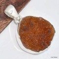 Pendentif druze de Citrine naturelle Pendentifs pierres naturelles KC43