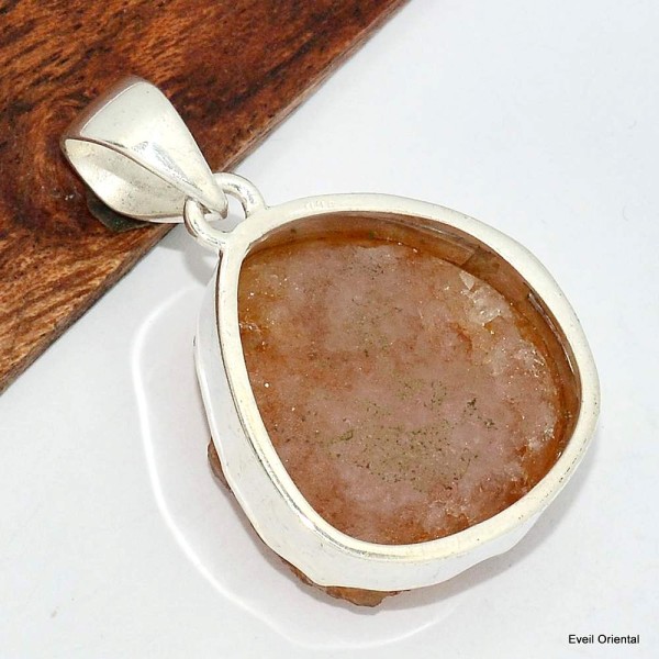 Pendentif druze de Citrine naturelle Pendentifs pierres naturelles KC43