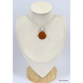 Pendentif druze de Citrine naturelle Pendentifs pierres naturelles KC43