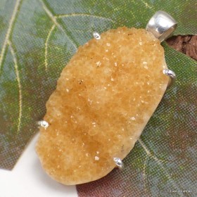 Pendentif druze de Citrine naturelle 