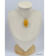Bijou citrine druze naturel Pendentifs pierres naturelles KC43.1