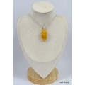 Bijou citrine druze naturel Pendentifs pierres naturelles KC43.1