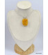 Pendentif argent citrine véritable naturelle druze Pendentifs pierres naturelles KC43.2