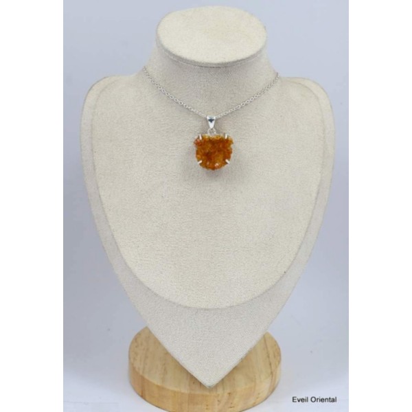 Pendentif citrine naturelle druze Pendentifs pierres naturelles KC43.3