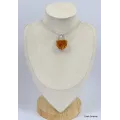 Pendentif citrine naturelle druze - Pendentifs pierres naturelles
