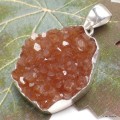 Pendentif Citrine veritable naturelle druze Pendentifs pierres naturelles KC43.4