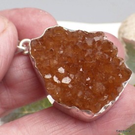 Pendentif Citrine veritable naturelle druze Pendentifs pierres naturelles KC43.4