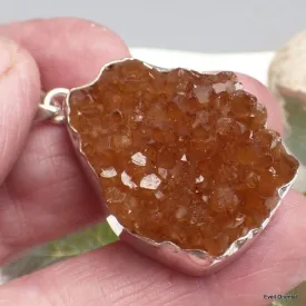 Pendentif Citrine veritable naturelle druze - Pendentifs pierres naturelles