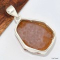 Pendentif Citrine veritable naturelle druze Pendentifs pierres naturelles KC43.4