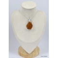 Pendentif Citrine veritable naturelle druze Pendentifs pierres naturelles KC43.4