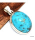 Pendentif avec Authentique Turquoise et pyrite Pendentifs pierres naturelles KC30.6