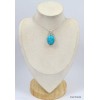 Pendentif avec Authentique Turquoise et pyrite Pendentifs pierres naturelles KC30.6