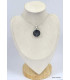 Pendentif rond en Psilomélane ou Malachite noire Pendentifs pierres naturelles KC44