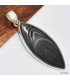 Pendentif marquise en Psilomélane ou Malachite noire Pendentifs pierres naturelles KC44.1
