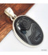 Pendentif oval en Psilomélane ou Malachite noire Pendentifs pierres naturelles KC44.2